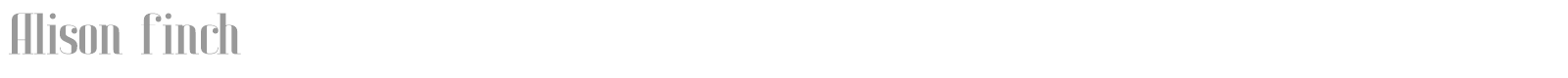 Alison Finch font preview